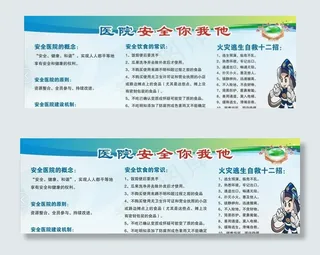 医院安全知识宣传展板图片