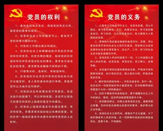 党员权利党员义务图片