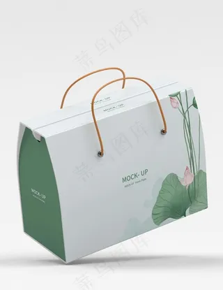 手提礼盒样机图片