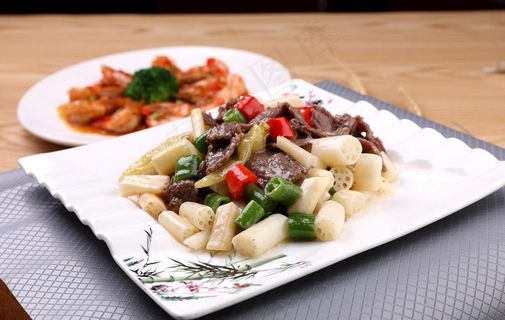 藕尖炒牛肉图片