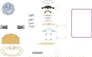 白酒元素 传统 纹饰 纹样图片