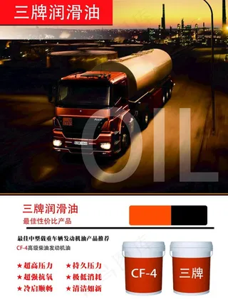 润滑油海报图片