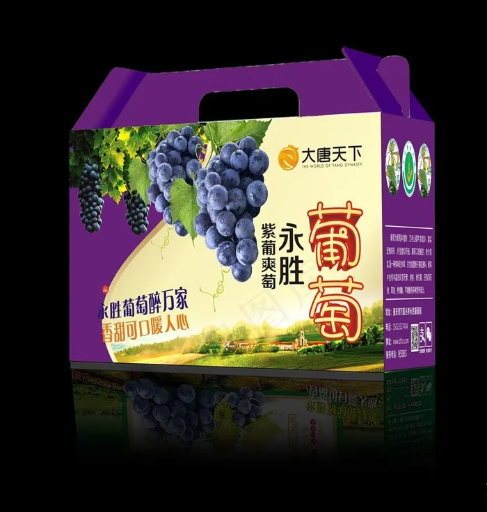 葡萄平面设计图图片cdr矢量模版下载