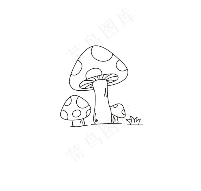 蘑菇图片cdr矢量模版下载