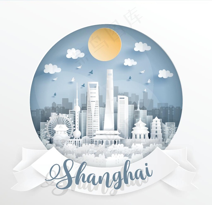 城市插画图片