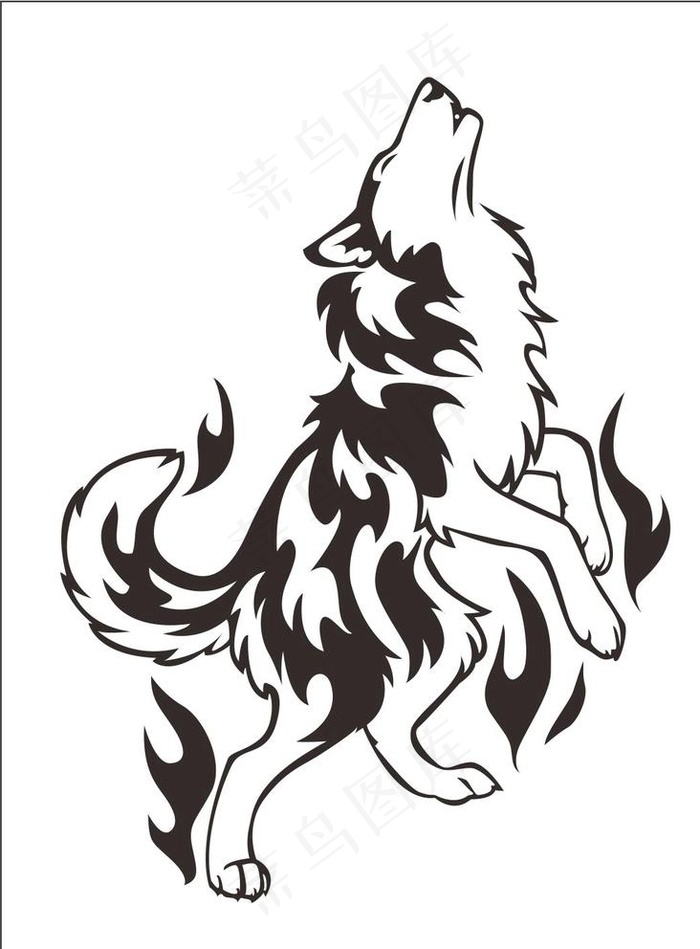 狼图片cdr矢量模版下载