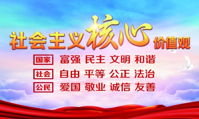 * 核心价值观图片(2244X1417(DPI:30))psd模版下载