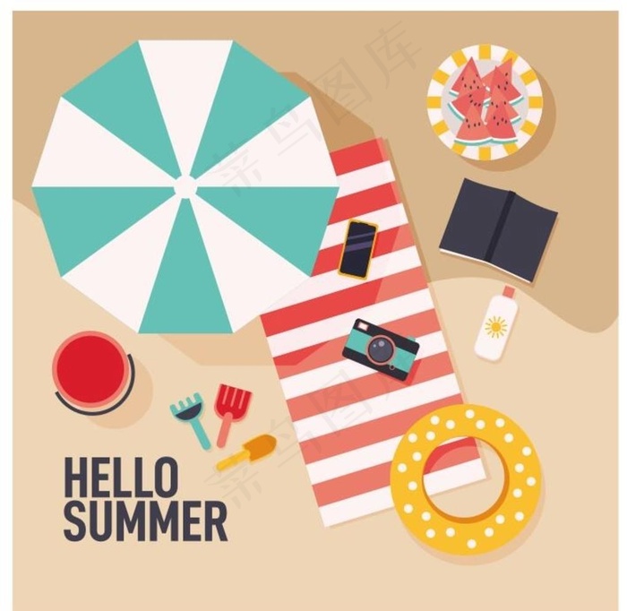 夏季海滩度假图片