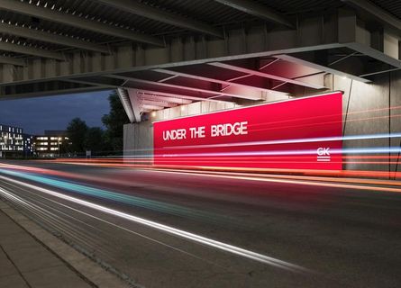 地铁车站广告牌样机图片