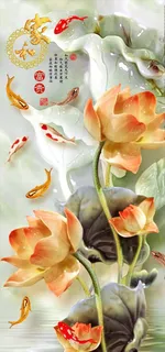 家和富贵玄关背景图片