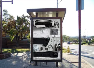 户外海报样机图片