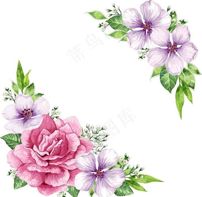 手绘花朵素材图片