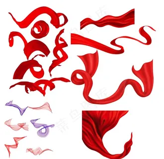 红色飘带图片