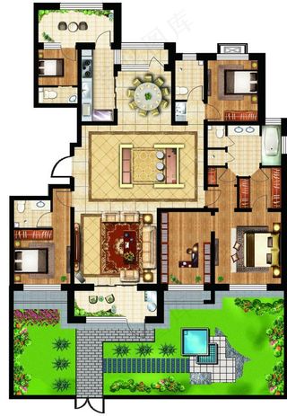 平面户型图图片