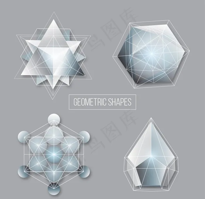抽象的几何图形图片eps,ai矢量模版下载