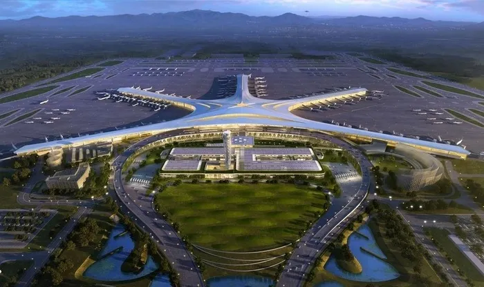 飞机场俯视图图片