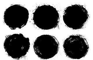 水墨风圆圈图片