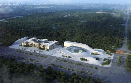 冰雪博物馆 鸟瞰图图片