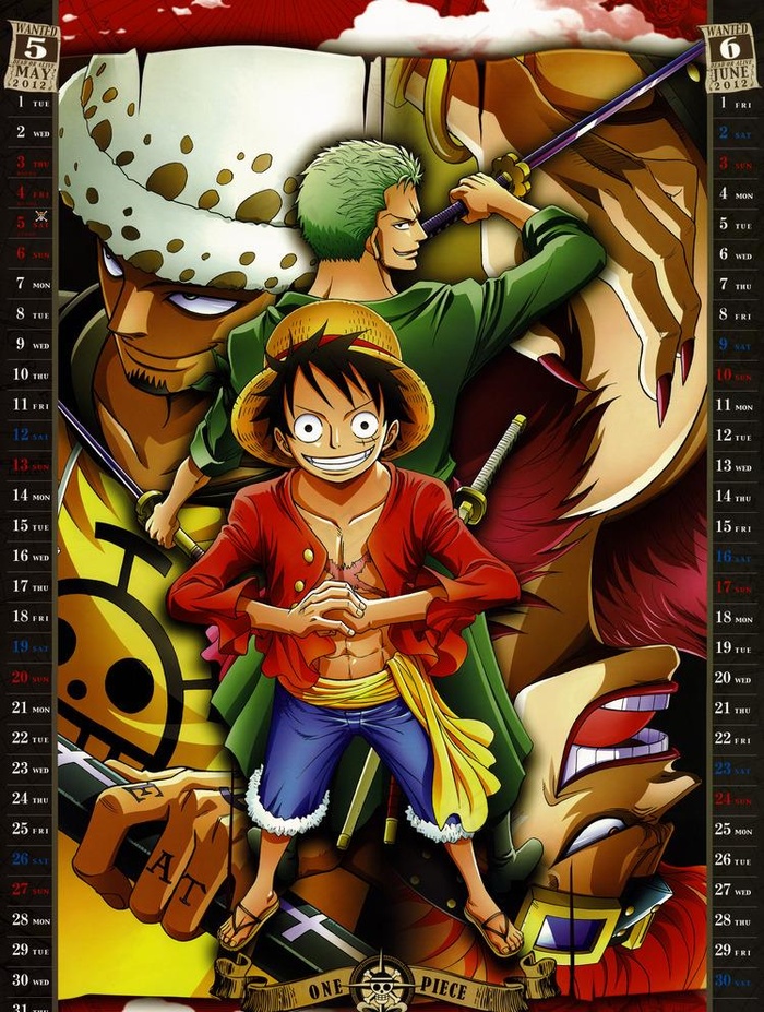 海贼王2012挂历图片