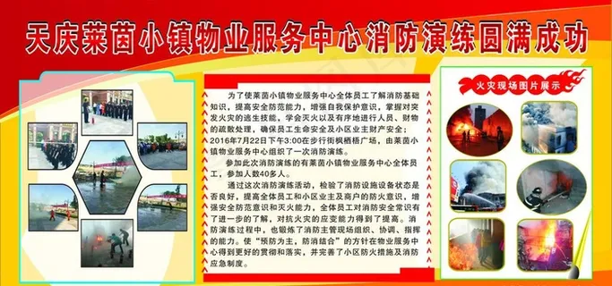 消防演练展板图片