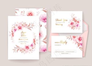 花卉邀请函图片