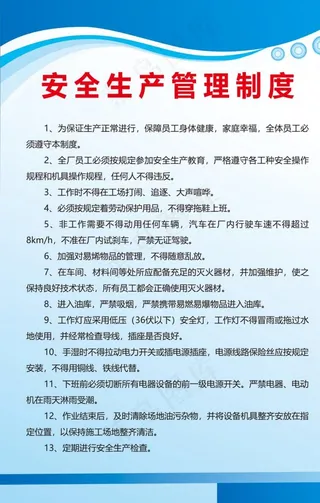 安全生产管理制度图片