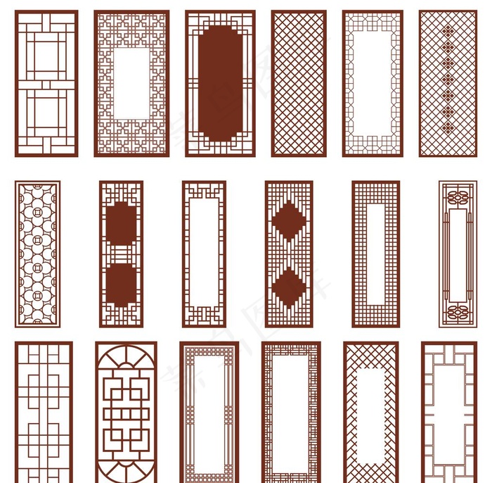 中式镂空花格图片