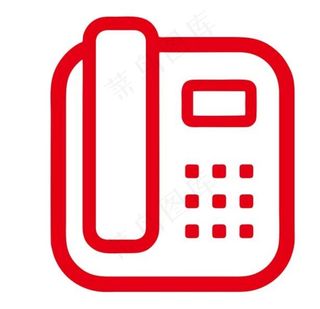 矢量座机电话标志图片