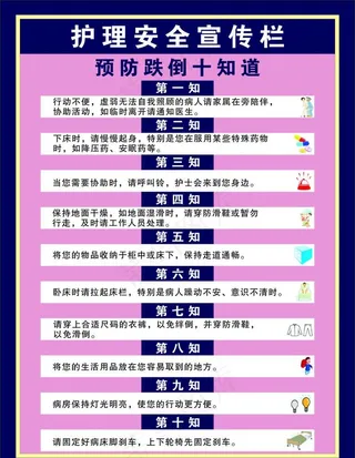 预防跌倒十知道图片