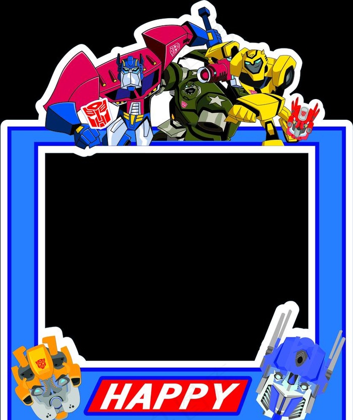 变形金刚拍照框图片