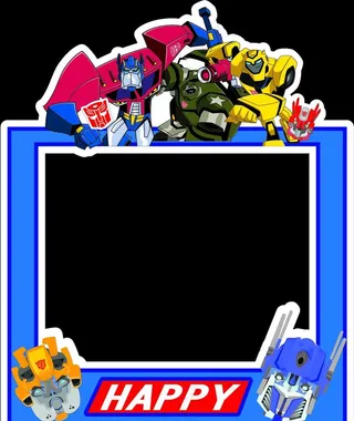 变形金刚拍照框图片