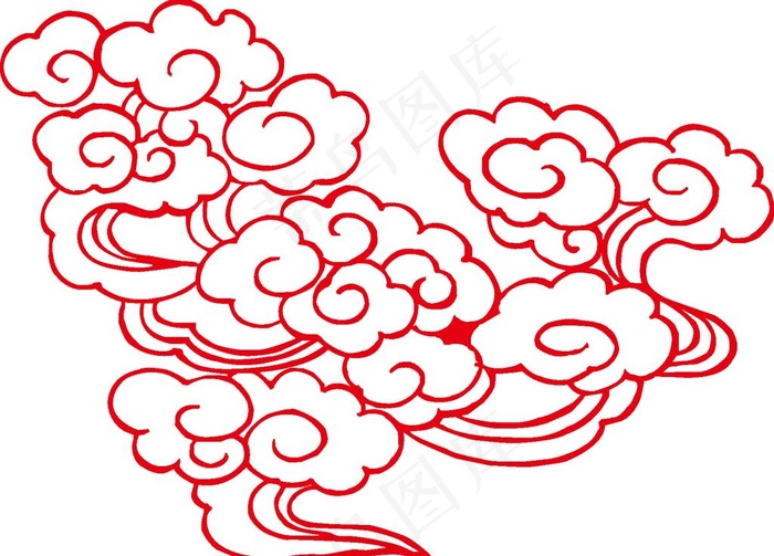 祥云图片ai矢量模版下载