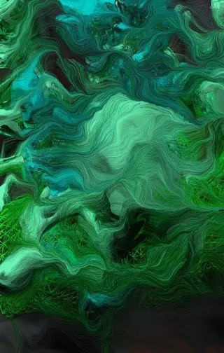 绿色水墨纹理底纹背景图片