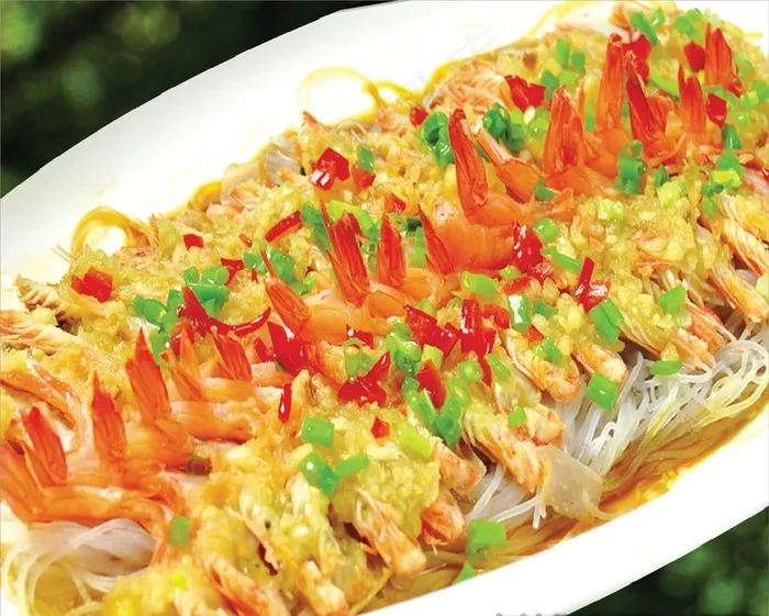 蒜蓉粉丝开边虾图片