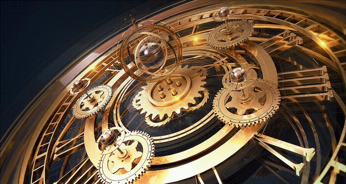 金色 时间 宇宙 光斑 金属图片