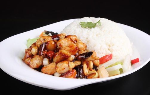 宫保鸡丁盖饭图片