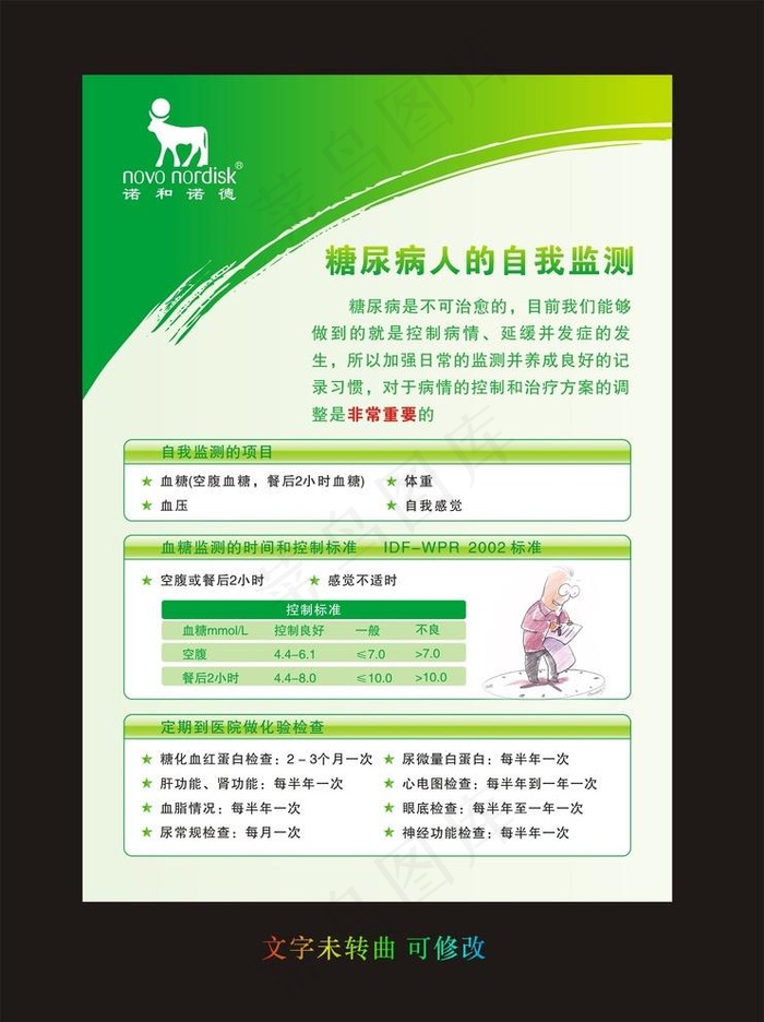 糖尿病图片cdr矢量模版下载