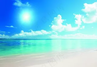 美丽海岸线阳光海岸风景图图片