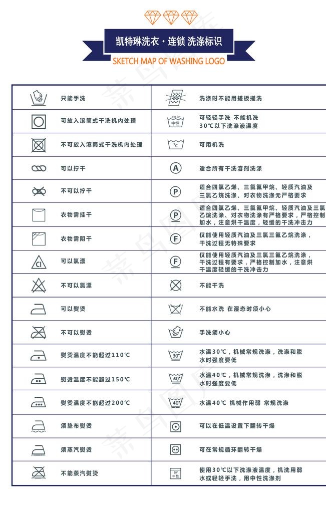 洗涤标识图片(5906X8858(DPI:300))psd模版下载