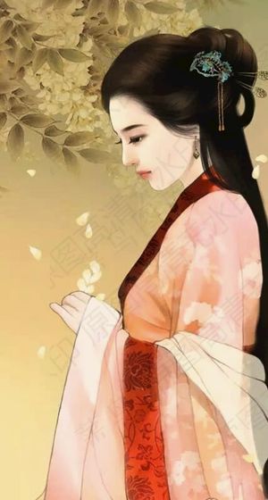 古风美女手绘图片