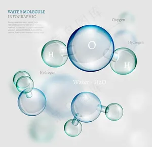 水分子图片