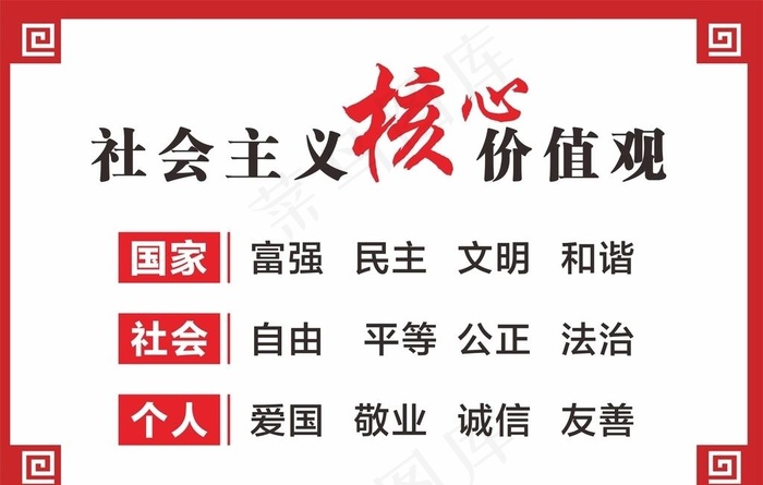 *核心价值观图片cdr矢量模版下载