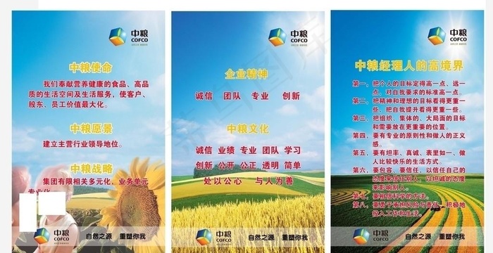 中粮展板图片(1417X2268(DPI:72))psd模版下载