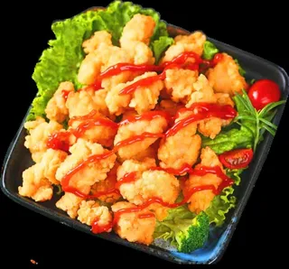 油炸鸡米花图片