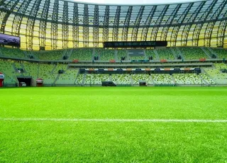 绿色足球场图片