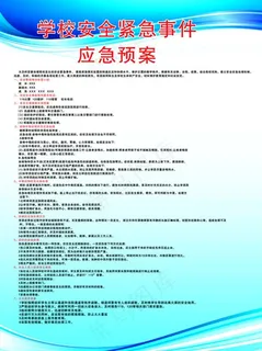 学校安全紧急事件应急预案图片
