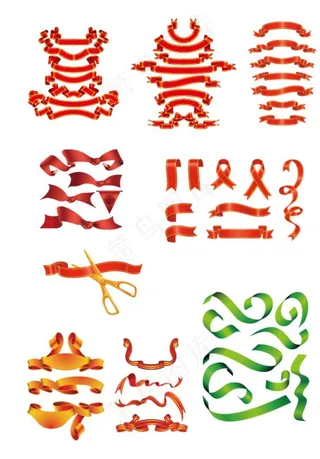 各种飘带图片