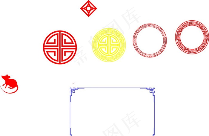 圆窗图片cdr矢量模版下载