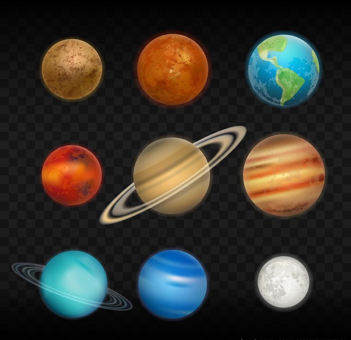 星球图片ai矢量模版下载
