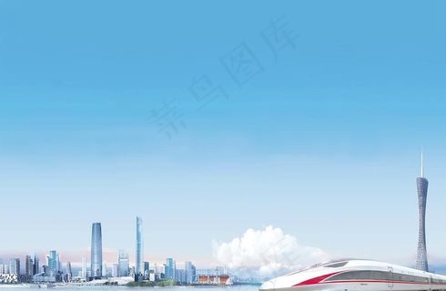 简约大气广州会议背景板图片